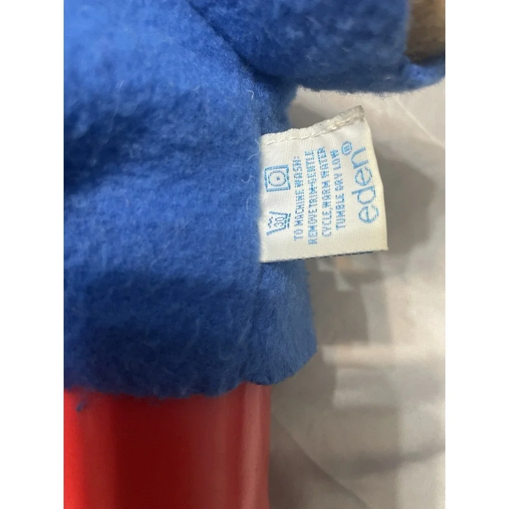 Vintage Paddington Bear Plush 1975 Eden Toys Red Rain Boots